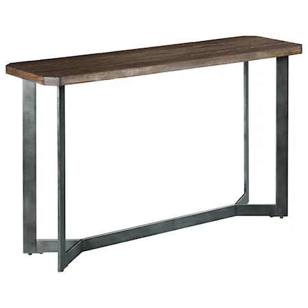 Contemporary Sofa Table with Metal Base